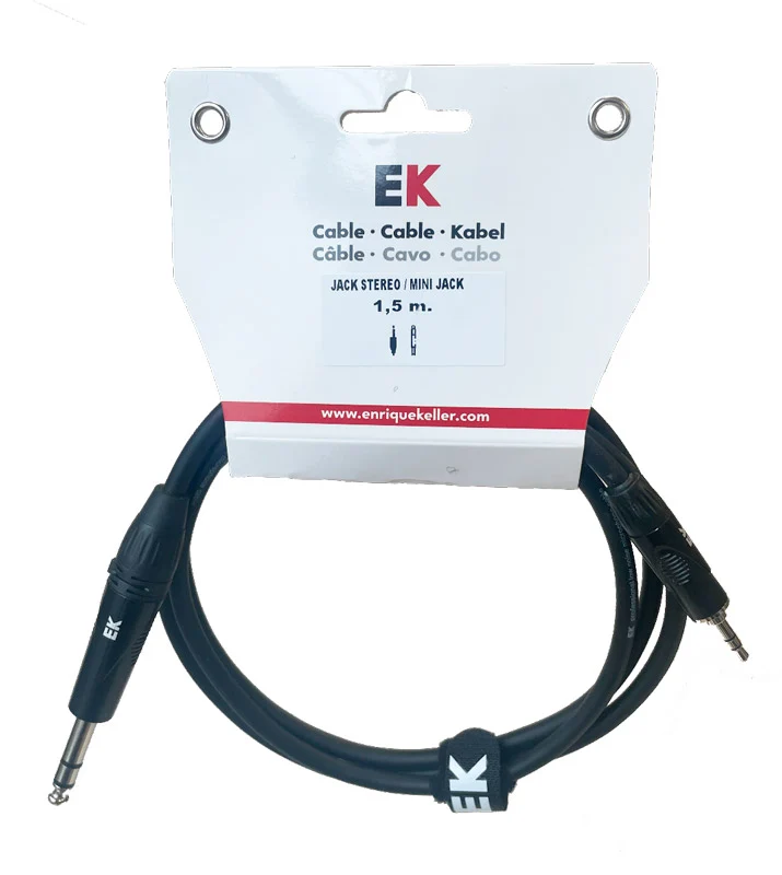 AUVISA PMJ00115 CABLE JACK ESTEREO A MINIJACK ESTEREO 1.5 METROS