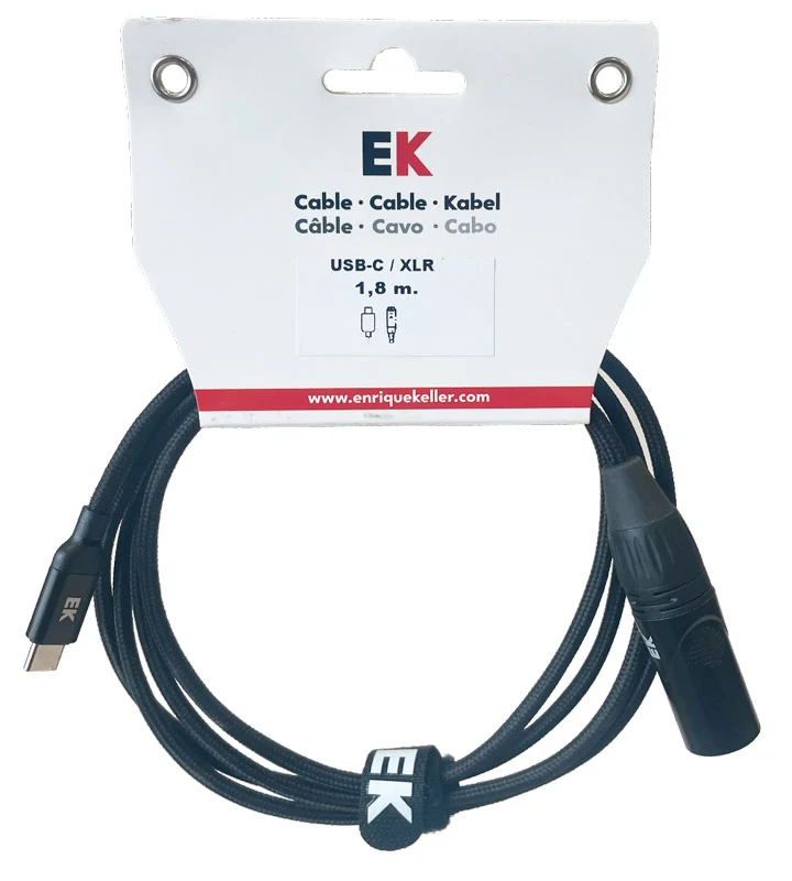 AUVISA HDMI22218 CABLE USB C A XLR MACHO 1.8 METROS