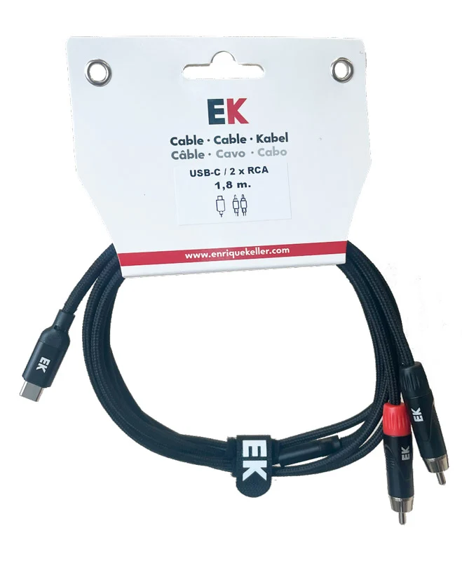 AUVISA HDMI22118 CABLE USB C A 2 X RCA 1.8 METROS