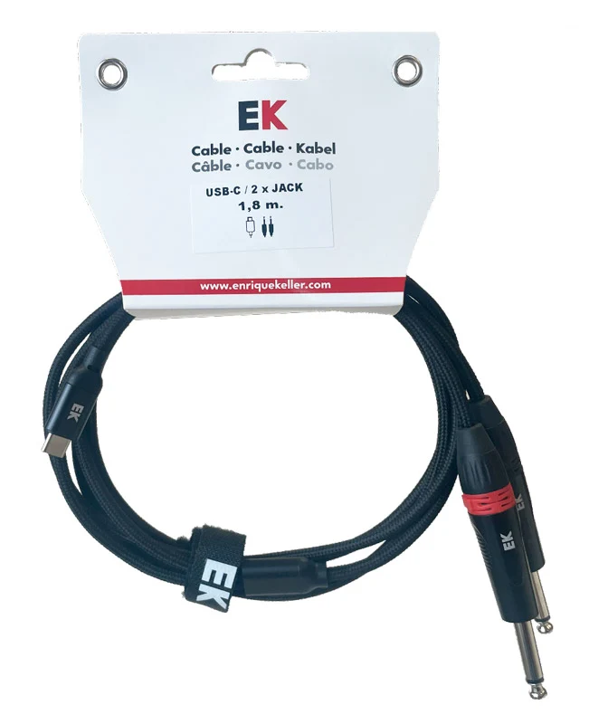 AUVISA HDMI21918 CABLE USB C A 2 X JACK MACHO 1.8 METROS