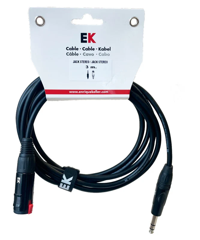 AUVISA ACEKM CABLE EXTENSION JACK ESTEREO MACHO JACK ESTEREO HEMBRA 3 METROS