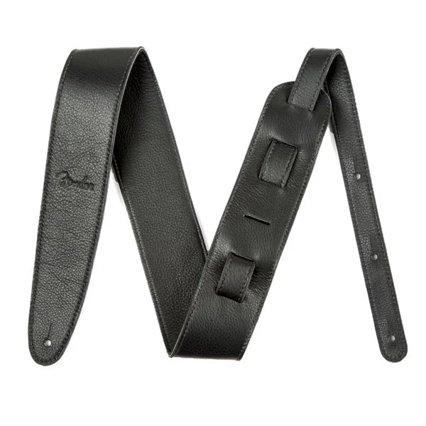 FENDER 0990622006 ARTISAN CRAFTED LEATHER CORREA GUITARRA NEGRA