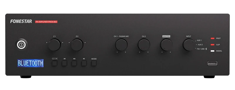 FONESTAR PROX-60Z AMPLIFICADOR DE MEGAFONIA MULTIZONA