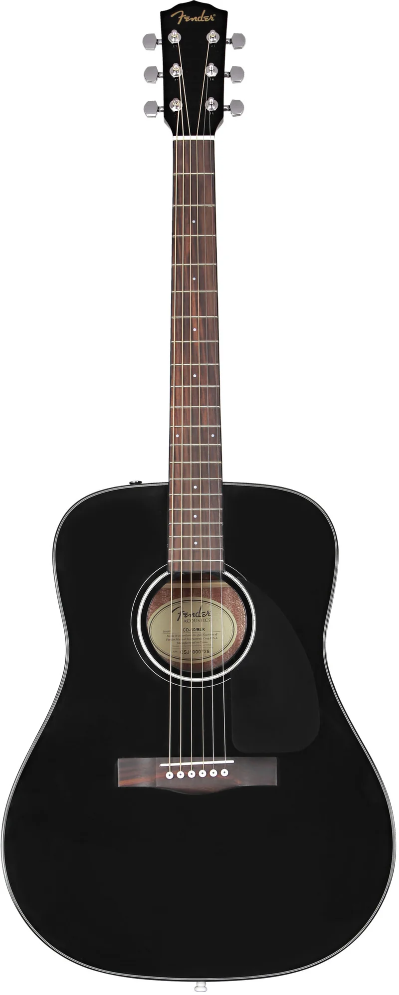 FENDER CD60 V3 WN GUITARRA ACUSTICA DREADNOUGHT NEGRA