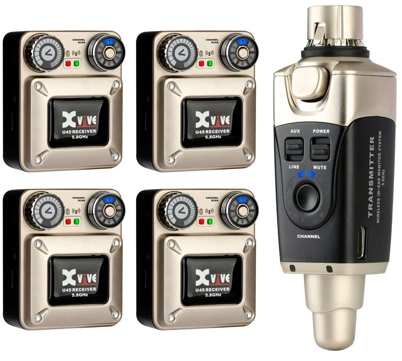 XVIVE U45R4 SISTEMA INALAMBRICO INEAR CUATRO RECEPTORES