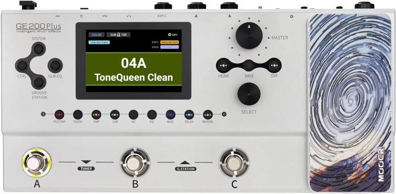 MOOER GE200 PLUS PEDALERA MULTIEFECTOS