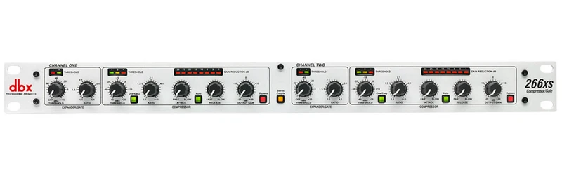 DBX 266XS COMPRESOR EXPANSOR PUERTA DE RUIDO DE 2 CANALES