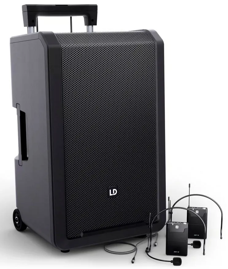 LD SYSTEMS ANNY12 BPH2 B5 ALTAVOZ PA BLUETOOTH CON DOS MICROFONOS DE DIADEMA
