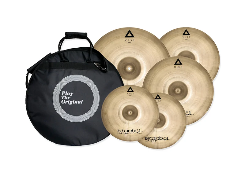 ISTANBUL AGOP SET 4 XIST BRILLIANT PLATOS BATERIA CON FUNDA. DEMO.