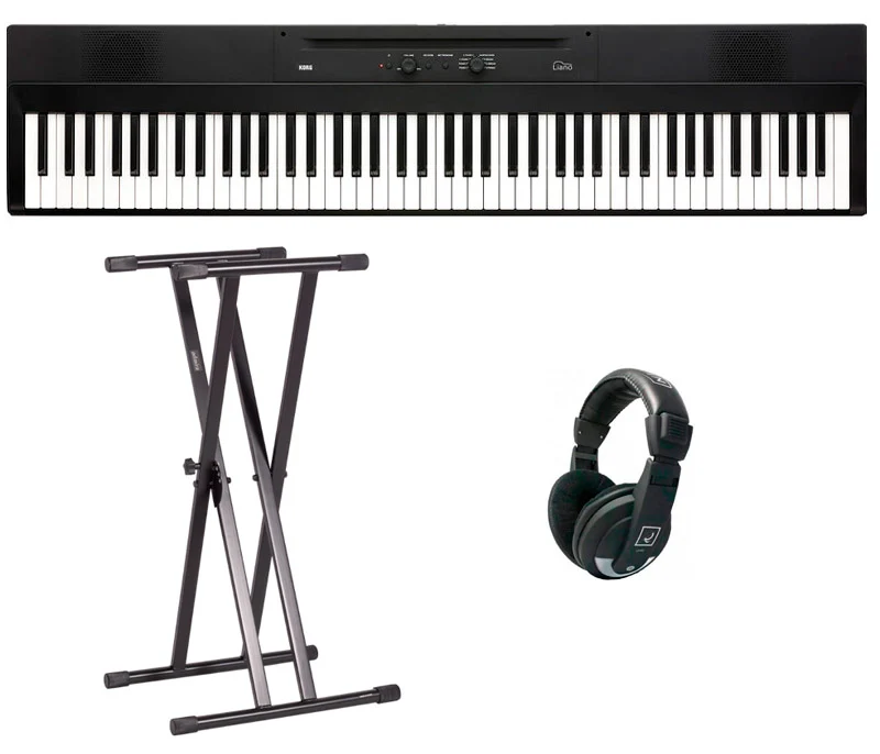 KORG -PACK- INICIACION PIANO LIANO + SOPORTE Y AURICULARES