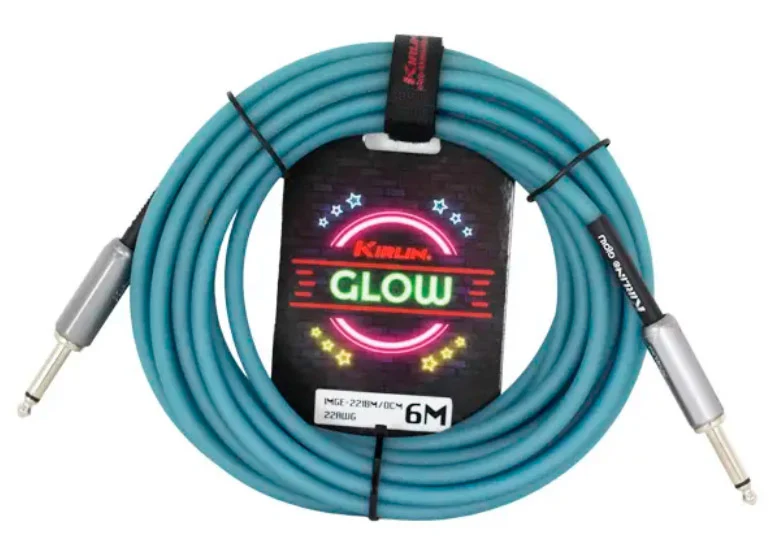 AUVISA IMGE221OM-6M GLOW CABLE INSTRUMENTO JACK 6 METROS OCEAN MIST