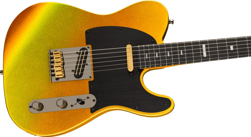 FENDER 75TH ANN AMERICAN ULTRA II TELECASTER EB GUITARRA ELECTRICA LIQUID GOLD