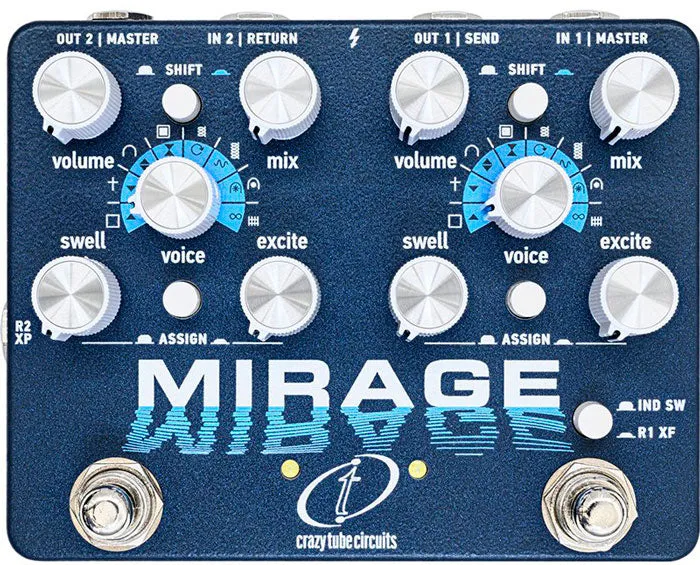 CRAZY TUBE HI MIRAGE PEDAL REVERB DIGITAL