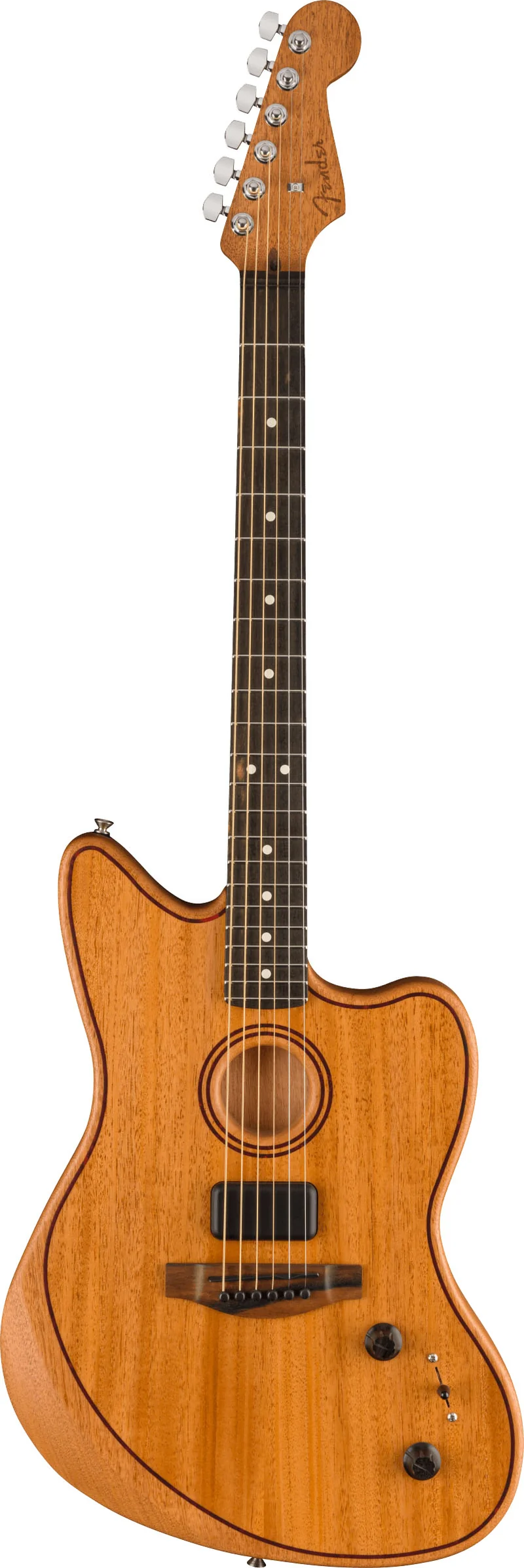 FENDER AMERICAN ACOUSTASONIC JAZZMASTER MAHOGANY GUITARRA ELECTROACUSTICA NATURAL