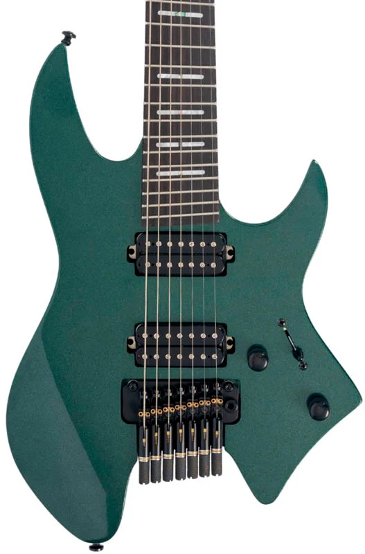 SIRE X6 7 HEADLESS MGR LARRY CARLTON GUITARRA ELECTRICA 7 CUERDAS METALLIC GREEN