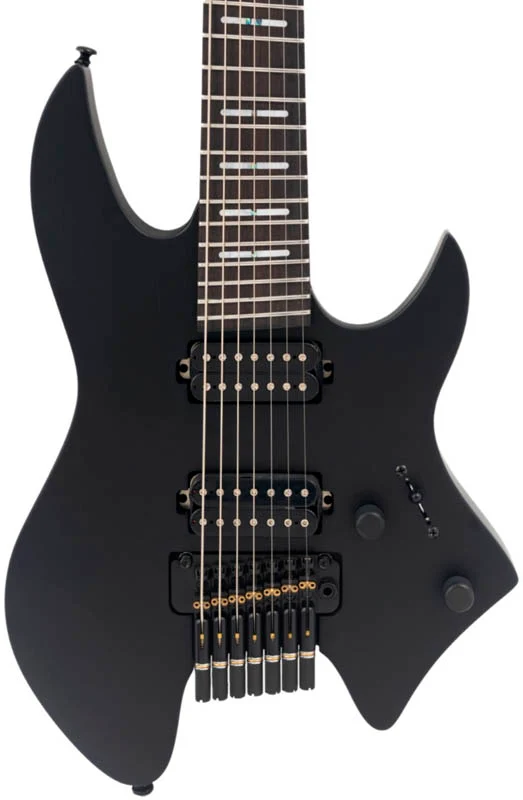 SIRE X6 7 HEADLESS BLKS LARRY CARLTON GUITARRA ELECTRICA 7 CUERDAS BLACK SATIN