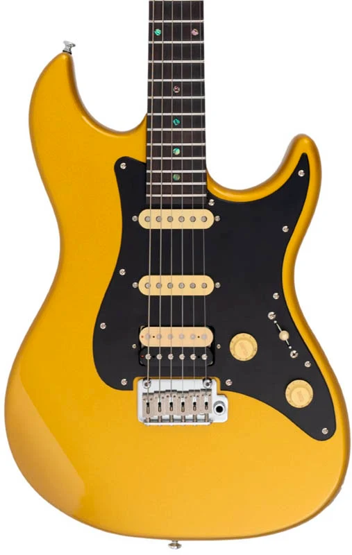 SIRE S7 HSS NEW GEN MGO LARRY CARLTON GUITARRA ELECTRICA METALLIC GOLD