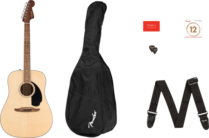 FENDER CALIFORNIA STANDARD REDONDO PACK GUITARRA ACUSTICA NATURAL