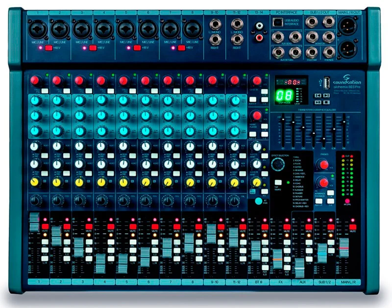 SOUNDSATION ALCHEMIX 803 PRO MESA DE MEZCLAS 14 CANALES