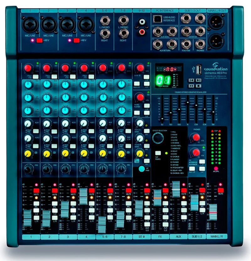 SOUNDSATION ALCHEMIX 403 PRO MESA DE MEZCLAS 10 CANALES