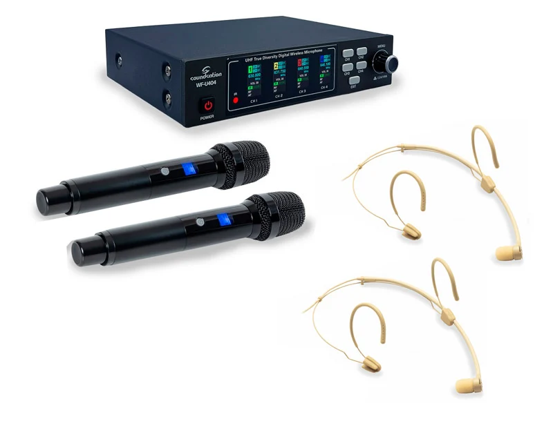 SOUNDSATION WFU404HP A2 SISTEMA INALAMBRICO CUATRO MICROFONOS