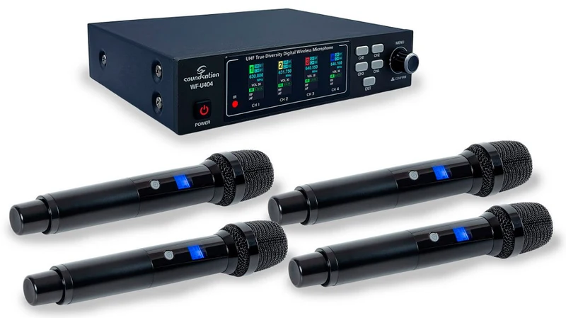 SOUNDSATION WFU404HH A2 SISTEMA INALAMBRICO CUATRO MICROFONOS DE MANO