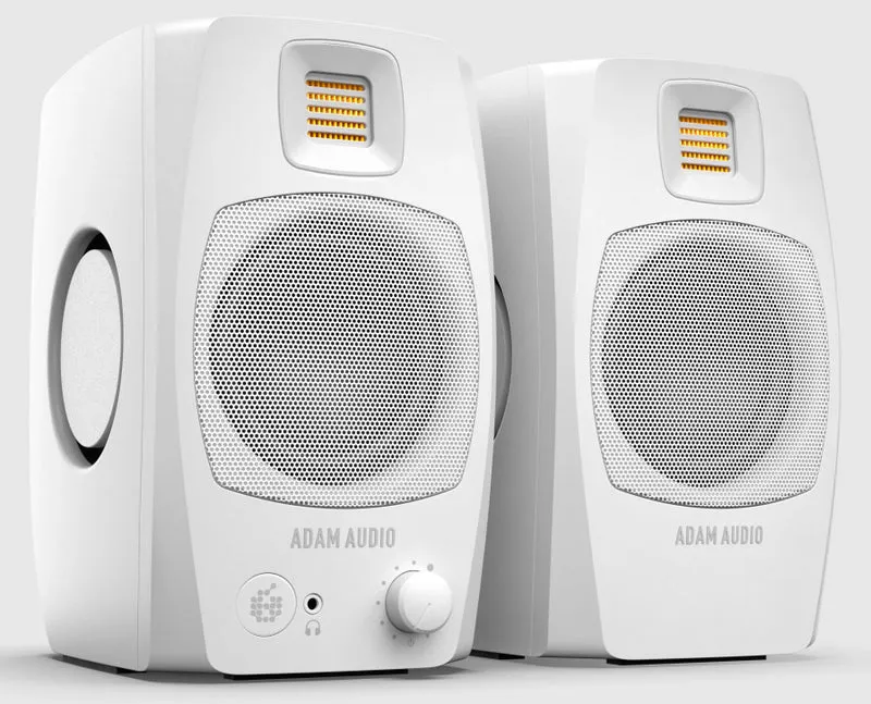 ADAM AUDIO D3V WH PAREJA MONITORES ESTUDIO ACTIVOS BLANCOS