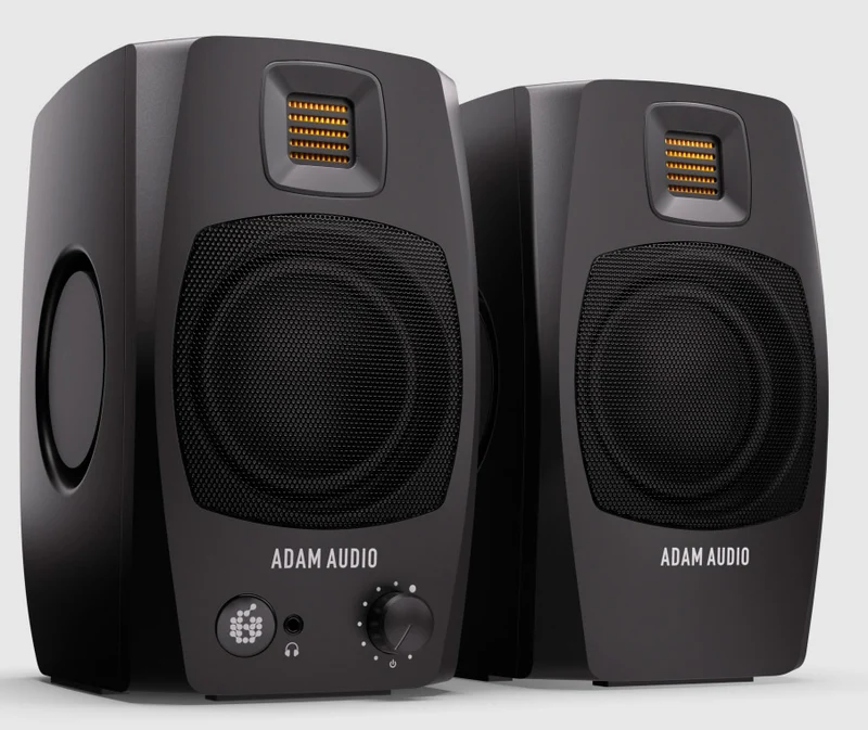 ADAM AUDIO D3V BLK PAREJA MONITORES ESTUDIO ACTIVOS NEGROS