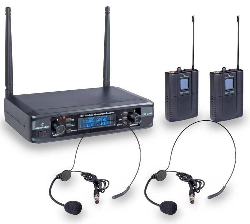 SOUNDSATION WFU300PP A2 SISTEMA INALAMBRICO DOS MICROFONOS DE DIADEMA