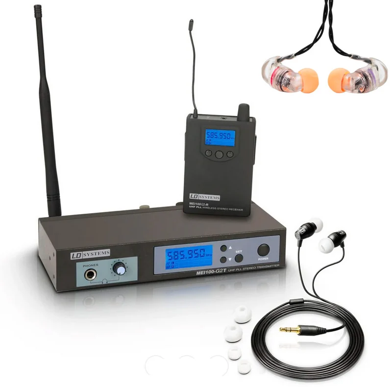 LD SYSTEMS -PACK- MEI100 G2 B5 SISTEMA INALAMBRICO INEAR + AURICULARES JTS IE1