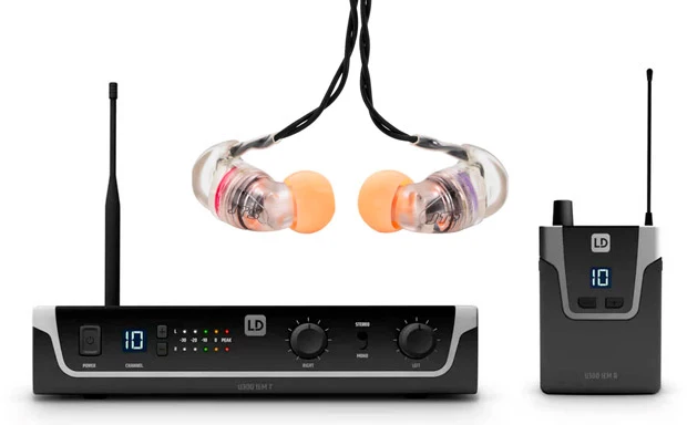 LD SYSTEMS -PACK- U305 IEM SISTEMA INALAMBRICO INEAR + AURICULARES JTS IE1