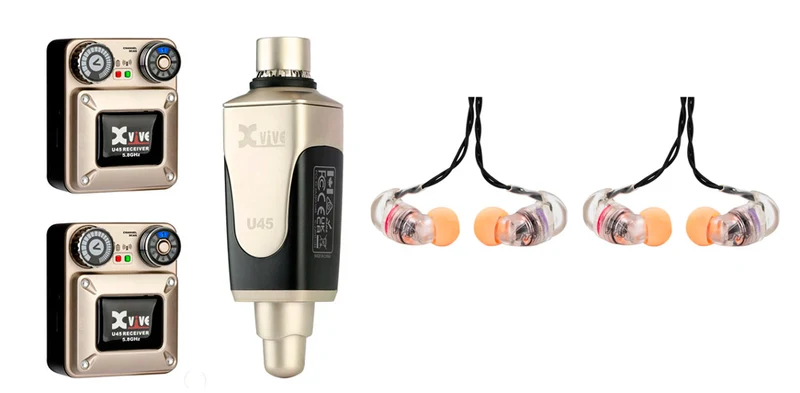 XVIVE -PACK- U45R2 SISTEMA INALAMBRICO INEAR + AURICULARES JTS IE1