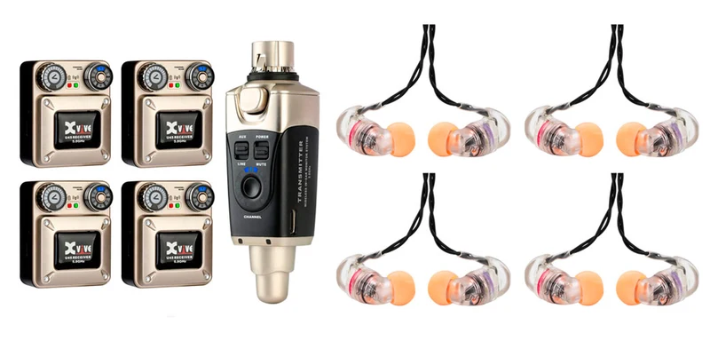 XVIVE -PACK- U45R4 SISTEMA INALAMBRICO INEAR + AURICULARES JTS IE1