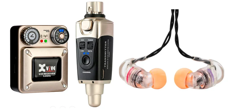 XVIVE -PACK- U45 SISTEMA INALAMBRICO INEAR + AURICULARES JTS IE1