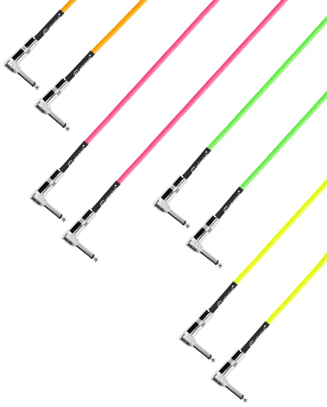 ADAM HALL K4IRR0060NEOSET SET 4 CABLES INSTRUMENTO JACKS ACODADOS 60CM