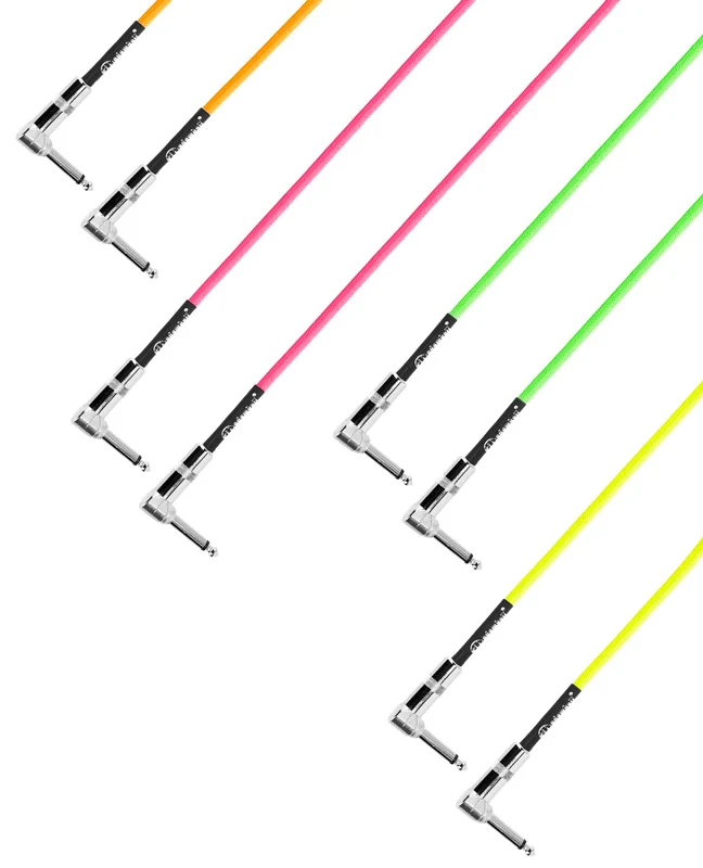 ADAM HALL K4IRR0090NEOSET SET 4 CABLES INSTRUMENTO JACKS ACODADOS 90CM