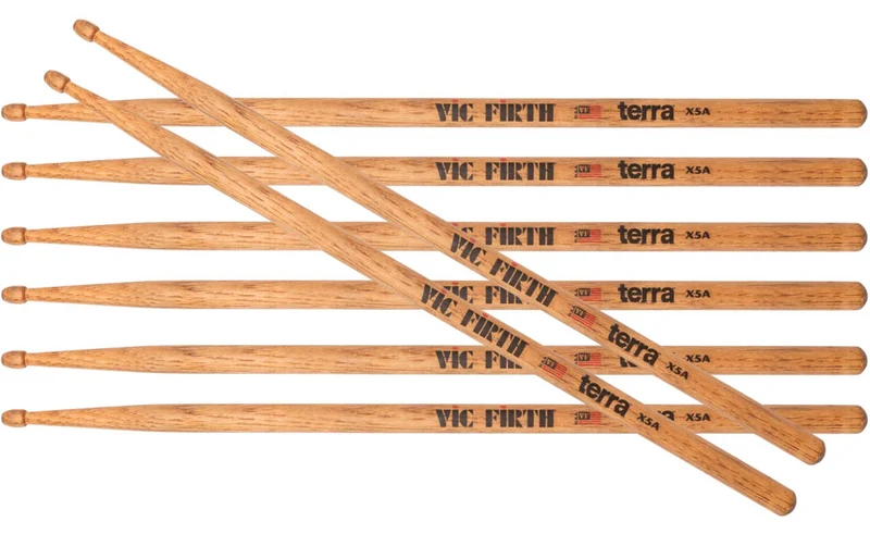 VIC FIRTH X5AT4PK AMERICAN CLASSIC TERRA PACK 4 BAQUETAS BATERIA