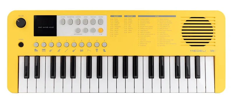 MEDELI MK1 YE TECLADO PORTATIL 37 TECLAS AMARILLO