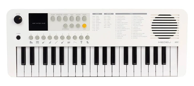 MEDELI MK1 WH TECLADO PORTATIL 37 TECLAS BLANCO