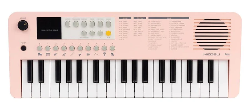 MEDELI MK1 PK TECLADO PORTATIL 37 TECLAS ROSA