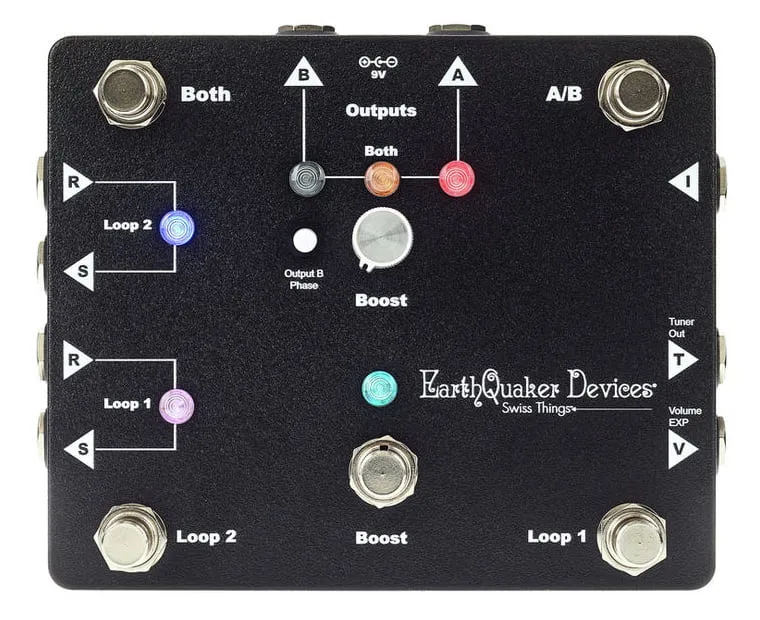 EARTHQUAKER DEVICES SWISS THINGS CAJA ABY PARA PEDALES