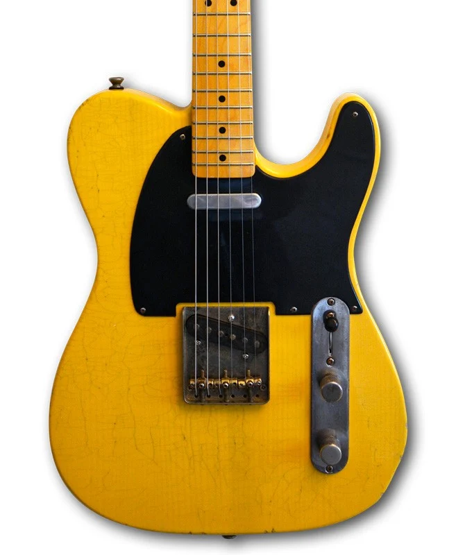 MAYBACH TELEMAN T54 GUITARRA ELECTRICA BUTTERSCOTCH BLACKGUARD AGED