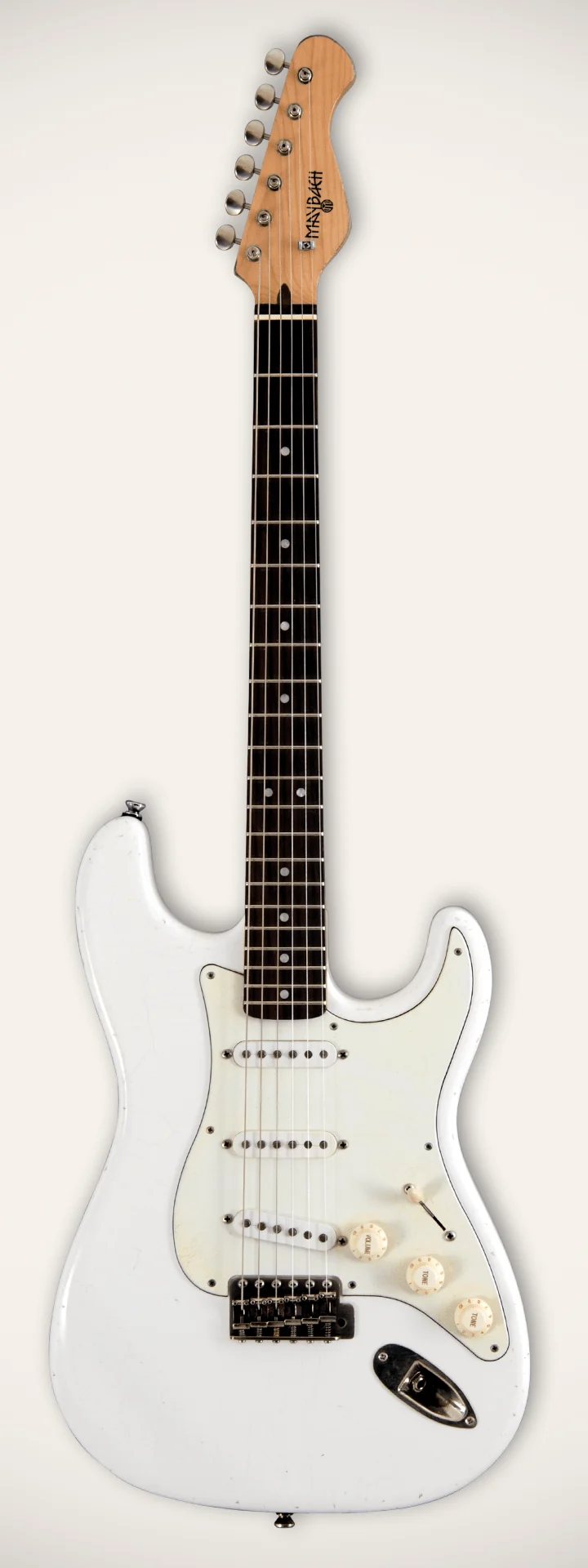 MAYBACH STRADOVARI S61 GUITARRA ELECTRICA OLYMPIC WHITE AGED