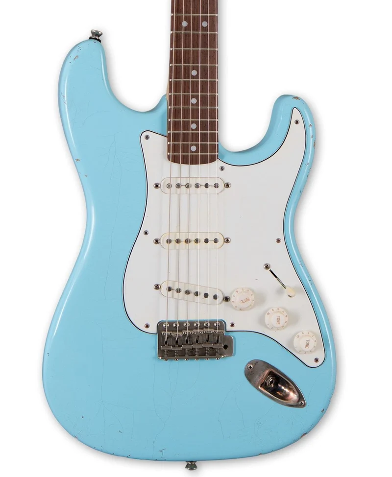 MAYBACH STRADOVARI S61 GUITARRA ELECTRICA CADDY BLUE AGED