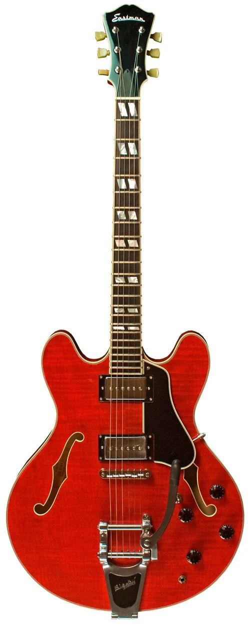 EASTMAN T486B RD ARCHTOP THINLINE BIGSBY GUITARRA ELECTRICA ROJA