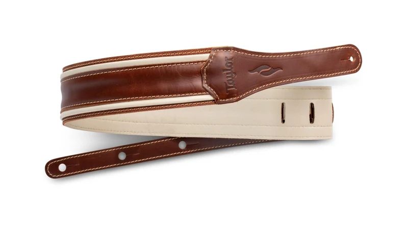 TAYLOR 4113-25 ELEMENT CORREA GUITARRA CUERO MARRON CREMA