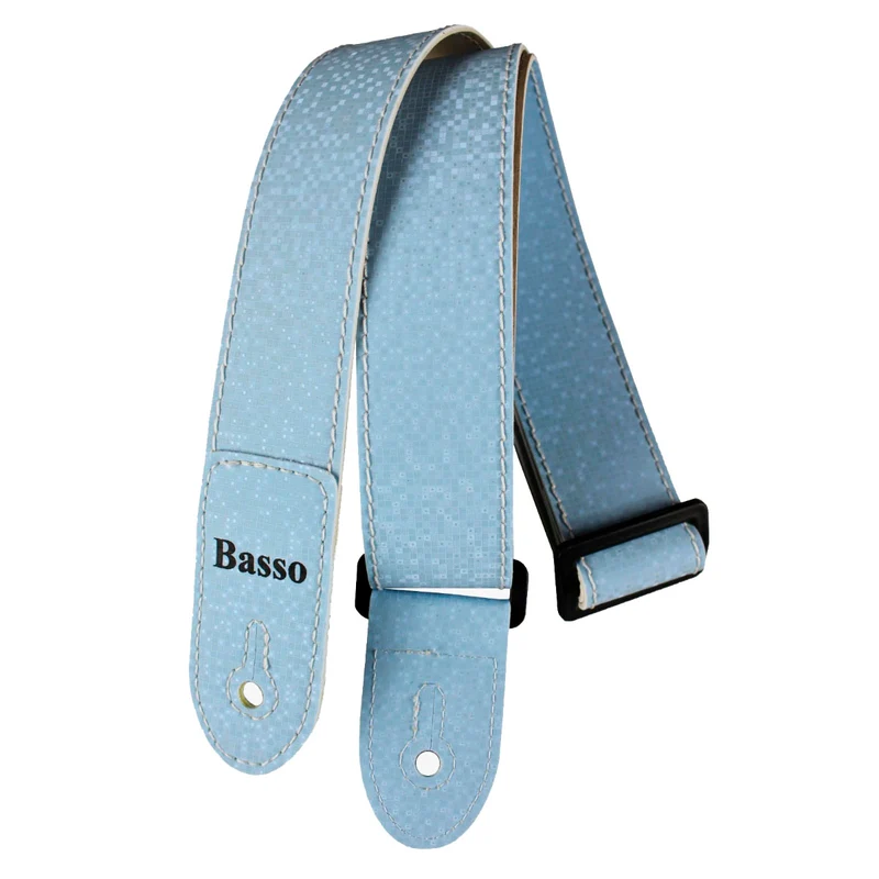 AUVISA SF195KD CORREA SINTETICA JUNIOR GUITARRA Y BAJO AZUL CLARO