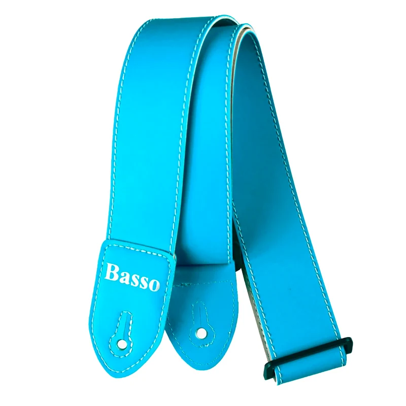 AUVISA SF183 CORREA SINTETICA GUITARRA Y BAJO NEON TURQUESA