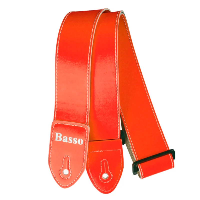 AUVISA SF180 CORREA SINTETICA GUITARRA Y BAJO NEON NARANJA