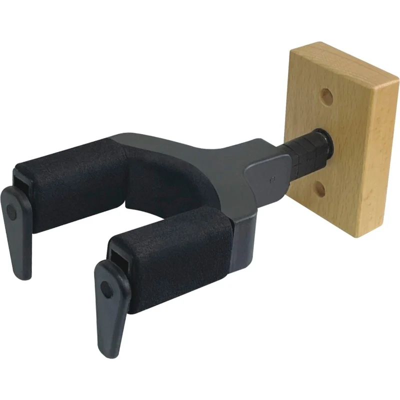 AUVISA GS031 SOPORTE DE PARED CON BASE DE MADERA PARA GUITARRA Y BAJO